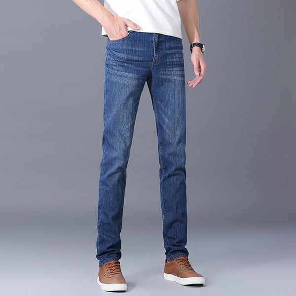 Pantalones Jeans Slim Business Rectos con Micro Elasticidad