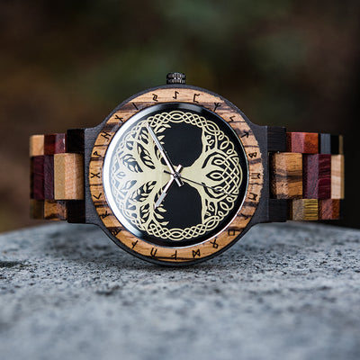 Reloj de Cuarzo para Hombre con Diseño en Madera - Image 13