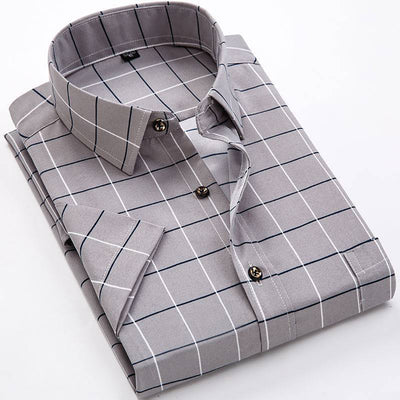 Camisa Casual Slim Fit a Rayas de Manga Larga para Hombre - Image 7