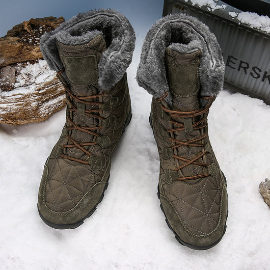 Botas de Invierno para Hombre: Piel Impermeable, Antideslizantes y con Forro Térmico - Image 9