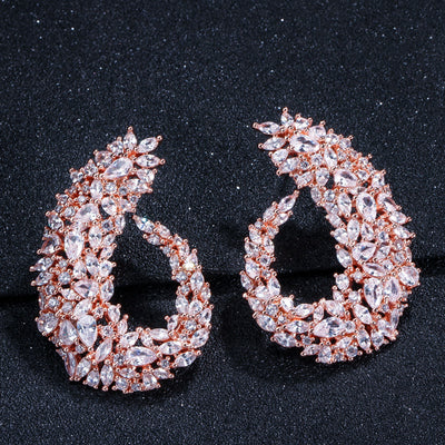 Aretes de Hoja Atmosférica Lujo - Image 9