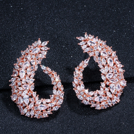 Aretes de Hoja Atmosférica Lujo - Image 9