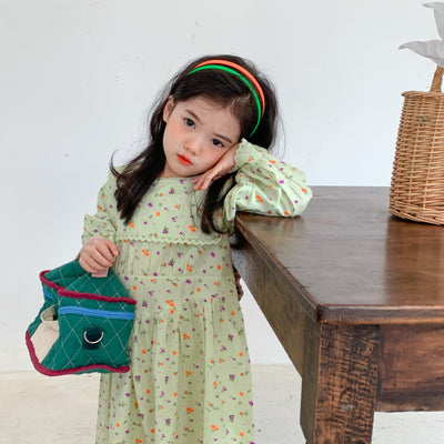 Vestido Infantil Estilo Occidental con Flores - Image 10
