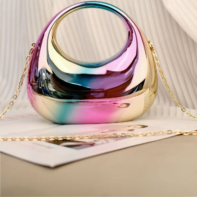 Bolso Bandolera Nube Acrílico Brillante con Diseño de Luna en Colores Pastel - Image 7