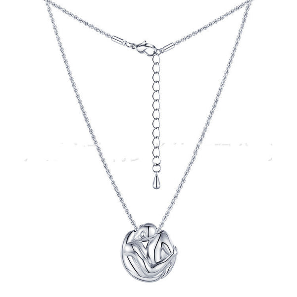 Collar Colgante Abrazos 3D - Diseño Moderno Personalidad - Image 2