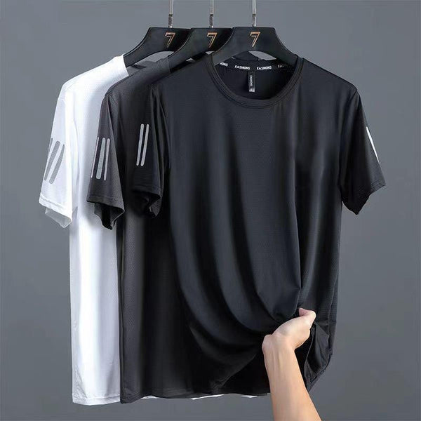 Playera Deportiva Hombre Cuello Redondo Colores Sólidos - Comodidad y Estilo