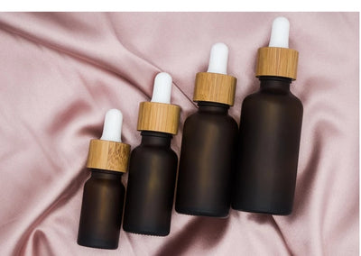 Botella Gotero de Vidrio Ámbar Protección Solar para Cosméticos - Image 9