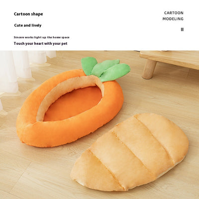 Tapete Doble Cara para Arenero de Gato Diseño Zanahoria Lavable y Removible - Image 2