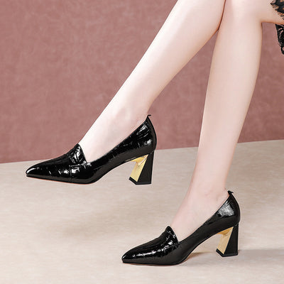 Zapatos de Tacón Alto Elegantes para Mujer - Diseño Clásico de Punta Cerrada - Image 4