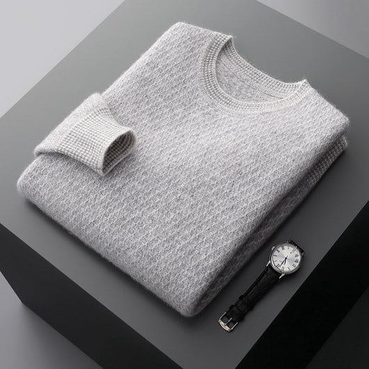 Suéter Ejecutivo de Cuello Redondo para Otoño e Invierno - Image 8