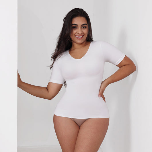 Corset Reductor con Manga Corta - Ajuste Abdominal para Mujer - Image 6