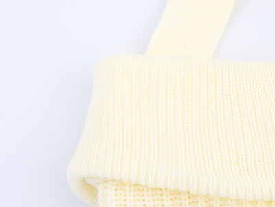 Top Tejido sin Espalda con Cuello Colgante - Colores Lisos Verano - Image 23