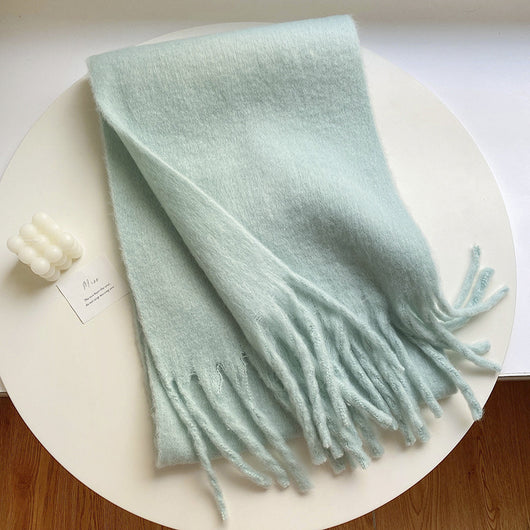 Bufanda Mohair Gruesa y Esponjosa - Abrigo Cálido de Lujo para Mujer - Image 17