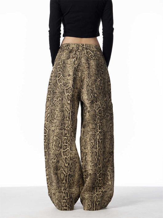 Jeans Leopardo Retro Pierna Ancha Cintura Alta Slim - Image 10