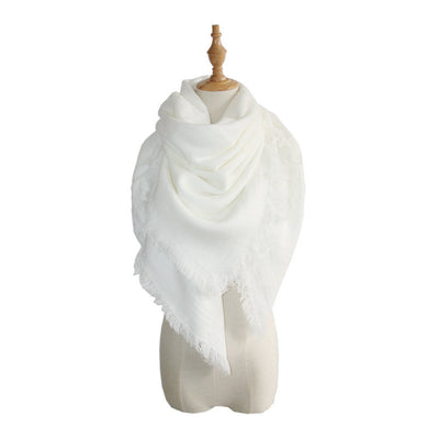 Bufanda Oversized de Falso Cachemira - Diseño Liso y Versátil - Image 14
