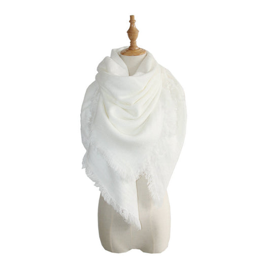 Bufanda Oversized de Falso Cachemira - Diseño Liso y Versátil - Image 14