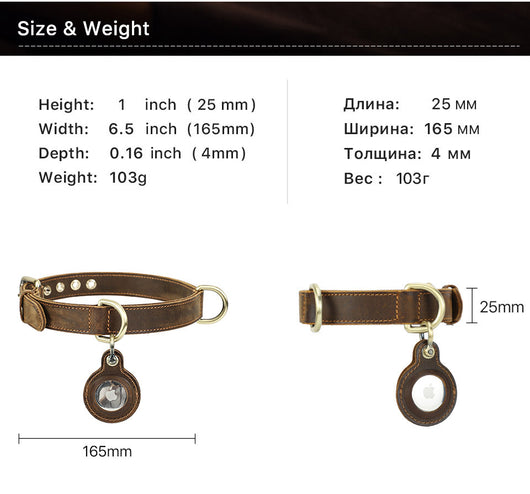 Collar Doble Cara de Cuero Genuino para Perro - Arnés Ajustable Antimotín - Image 10