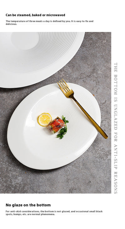 Plato Ovalado de Porcelana Francesa Elegante - Image 9