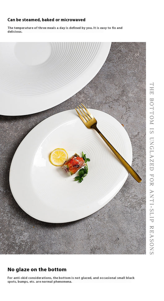 Plato Ovalado de Porcelana Francesa Elegante - Image 9