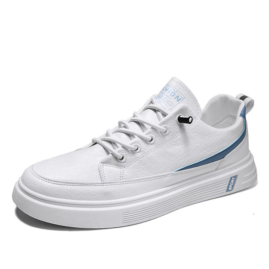 Tenis Blancos Estilo Coreano Transpirables para Hombre - Image 4
