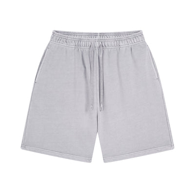 Shorts Deportivos de Algodón Puro Teñidos con Patrón Vintage Lavado - Image 6