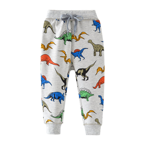 Pantalones Tejidos Infantiles con Estampado Cartoon