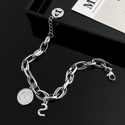 Pulsera Retro de Acero Titanio para Mujer - Estilo Vintage Moderno - Image 3