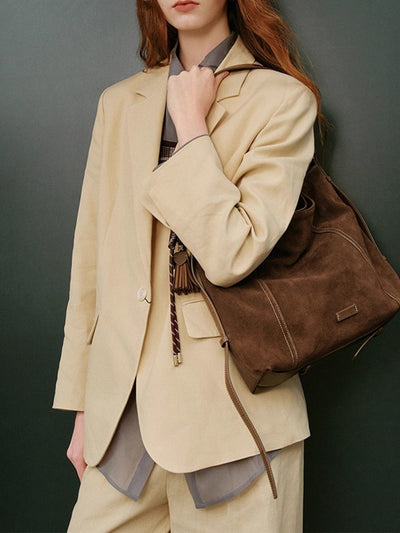 Bolso Crossbody Vintage de Ante Aterciopelado - Gran Capacidad para Otoño e Invierno - Image 10