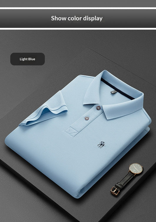 Polo de Algodón Piqué Mercerizad Doble Tejido con Cuello Solapa para Hombre - Image 12