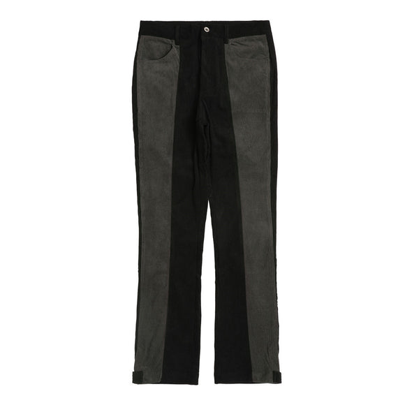 Pantalones Slim Straight con Bloques de Color - Tendencia Street Casual