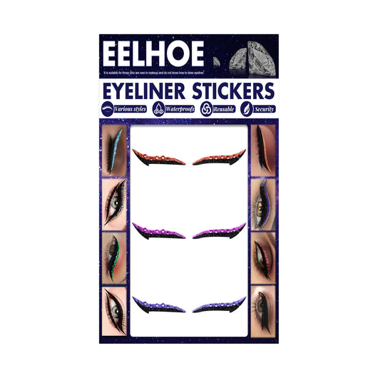 Delineador Adhesivo Diamantado Impermeable - Pegatinas de Eyeliner Gato Sexy para Maquillaje - Image 20