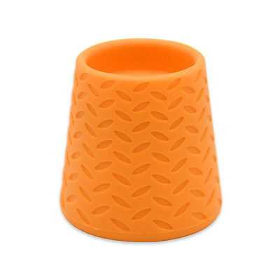 Lime green silicone pet shower head tool with a textured, non-slip surface and threaded interior for easy attachment. - Image 11