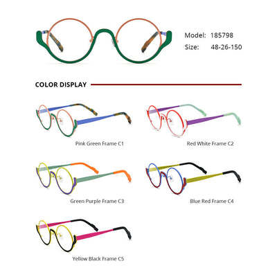 Lentes Redondos de Titanio Ultraligero en Colores Vibrantes - Image 2