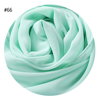Pañuelo de Gasa Perlada en Colores Sólidos - Cobertura Elegante Monocromática - Image 69