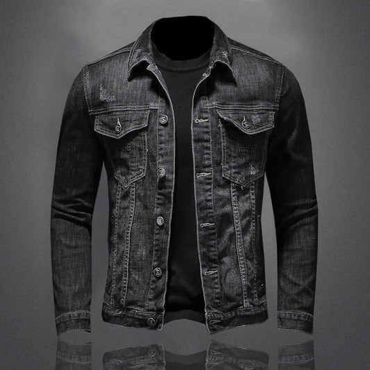 Camisa Denim Slim Fit Retro para Hombre