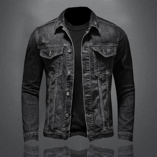 Camisa Denim Slim Fit Retro para Hombre