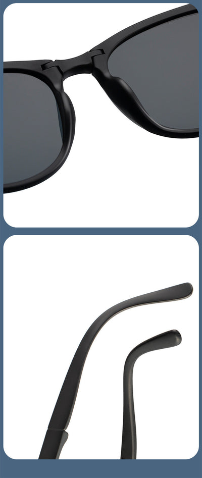 Beige oval-frame sunglasses with brown polarized lenses and foldable temples on a white background. - Image 9