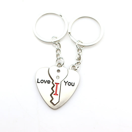 Llavero de Metal para Parejas - Regalo Día de San Valentín con Carta de Amor - Image 2