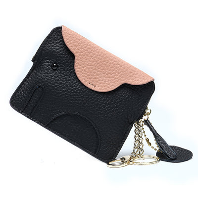 Monedero de Cuero Genuino Elefante Lindo - Cartera Mini Creativa - Image 10