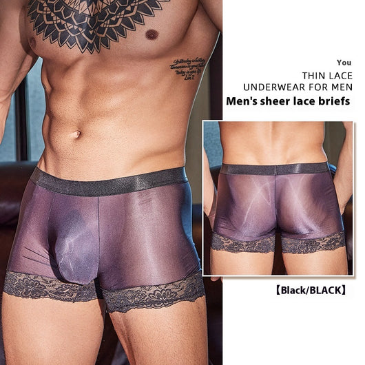 Bóxer Slip Masculino de Encaje Sexy - Image 6
