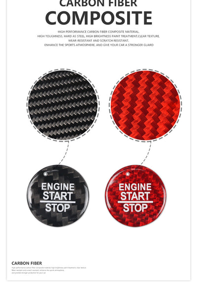 Pegatinas Decorativas de Fibra de Carbono para Encendido Dodge Challenger - Image 16