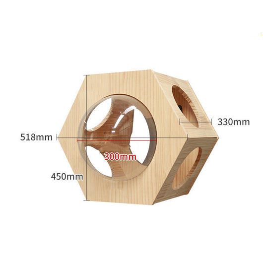 Árbol Rascador Mural para Gatos - Plataforma de Madera Sólida con Escalera - Image 38