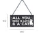 Negro And Blanco Gato Tag