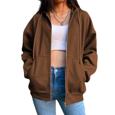 Chamarra Suelta de Cierre para Mujer - Estilo Urbano - Image 5