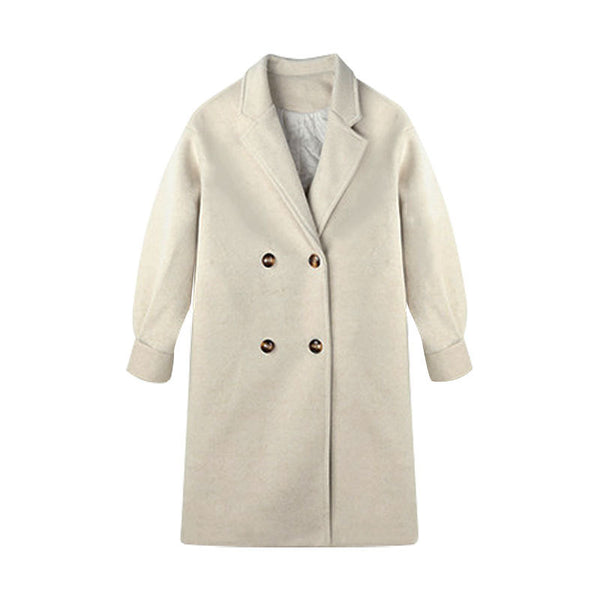Abrigo de Lana Midi Mujer Acolchado Talla Pequeña - Image 7
