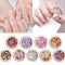 Stickers de Uñas con Flores de Pulpa de Madera - Accesorios DIY para Nail Art