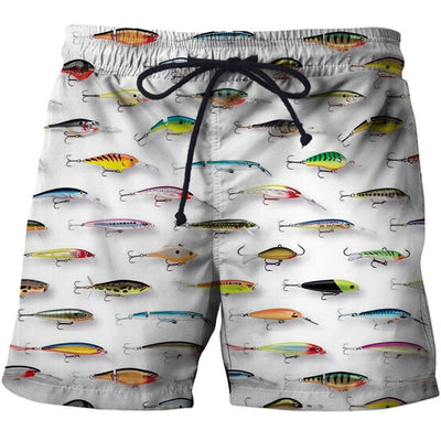 Shorts Casuales para Hombre con Estampado 3D de Peces - Image 11