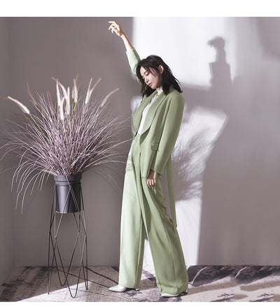 Traje Ejecutivo Verde Aguacate para Mujer - Image 10