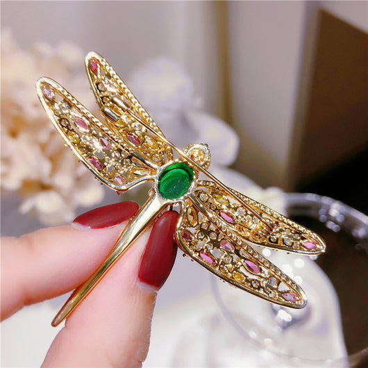 Broche Libélula de Circón Multicolor - Accesorio Elegante para Suéter - Image 10