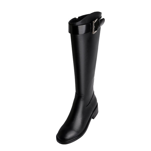Botas de Cuero hasta la Rodilla - Corte Recto y Elegante - Image 10